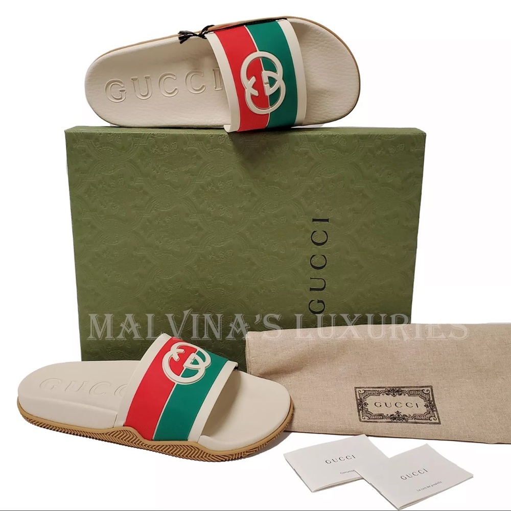 AUTHENTIC Gucci slides! Men’s sz 14 worn once. VERY comfortable slide.